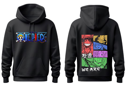 one piece One Size hoodie Black Back 5