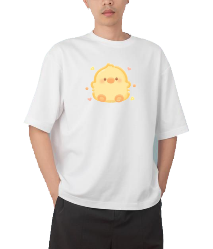 duck One Size t- shirt  White 5