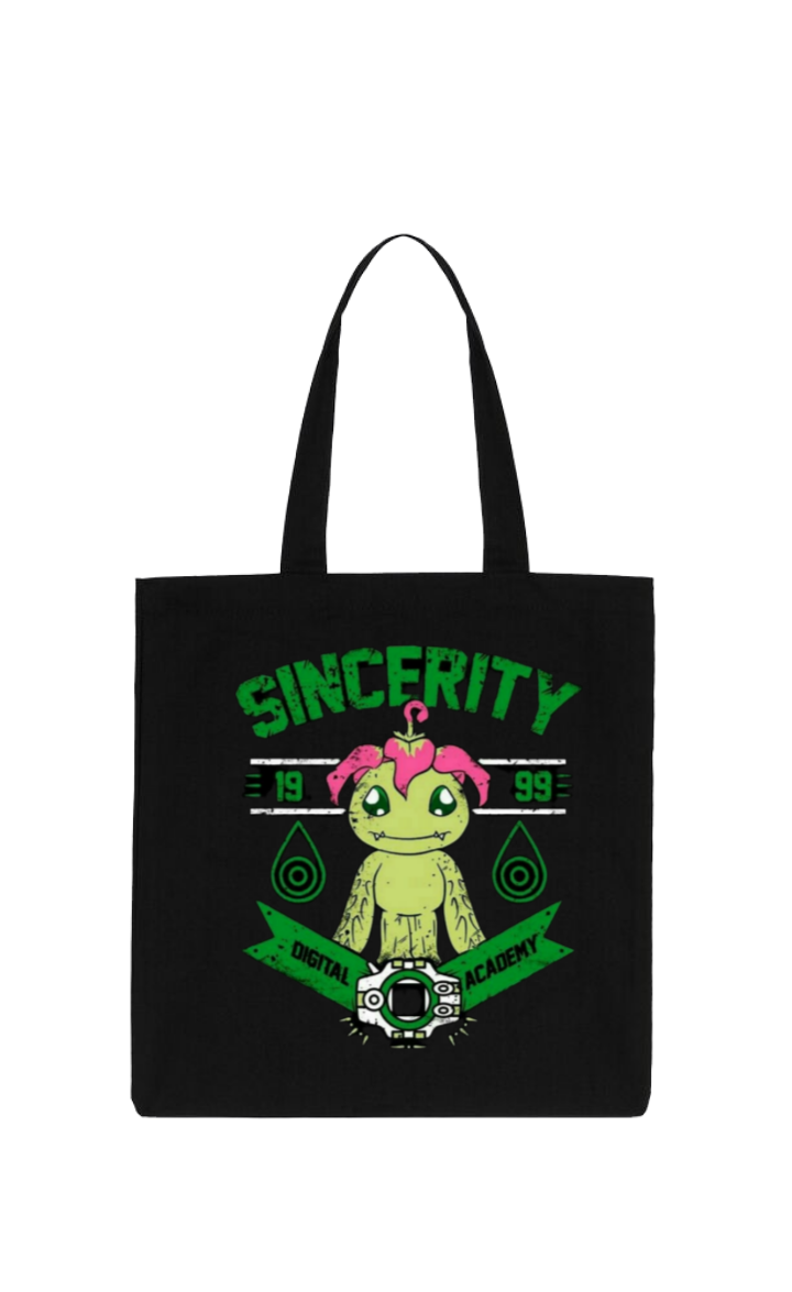 Digimon Adventure tote bag Black 5