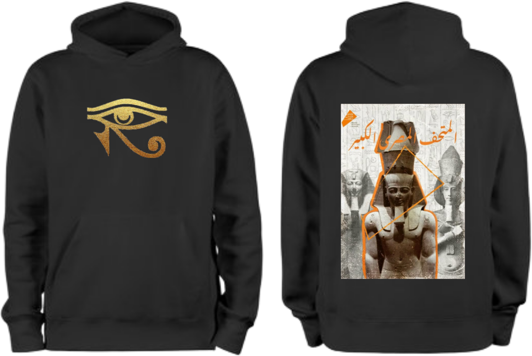 Egypt Over Size hoodie Black Back 5