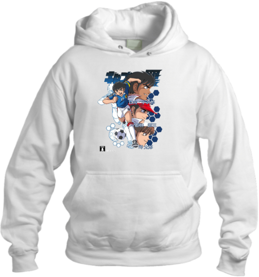 Captain Tsubasa Over Size hoodie White 5