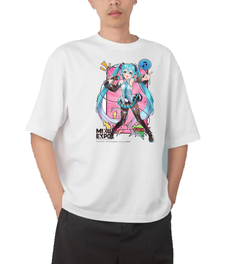 Hatsune Miku t- shirt One Size White 5