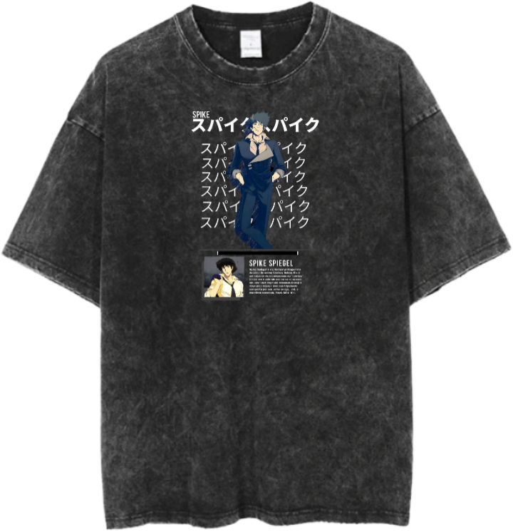 Cowboy Bebop t- shirt Over Size Washed 5