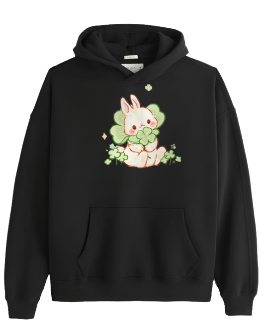 bunny Oversize Hoodie Black 5