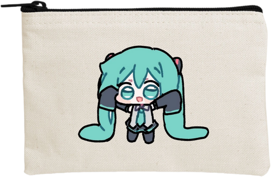 miku pencil case Beige 5