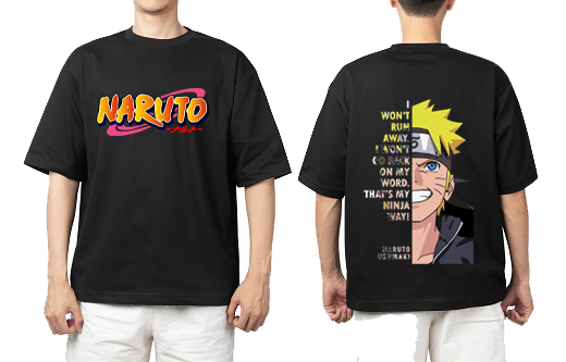 Naruto Shippuden t- shirt One Size Black Back 5