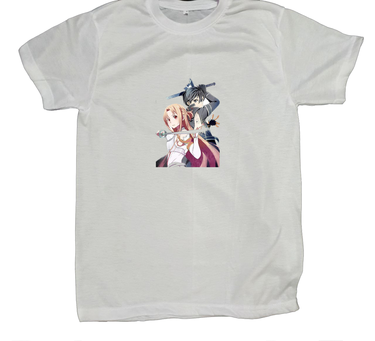 Sword Art Online t- shirt fat White 5