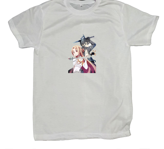 Sword Art Online t- shirt fat White 5