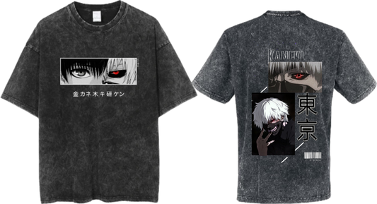 Tokyo ghoul t- shirt One Size Washed Back 5
