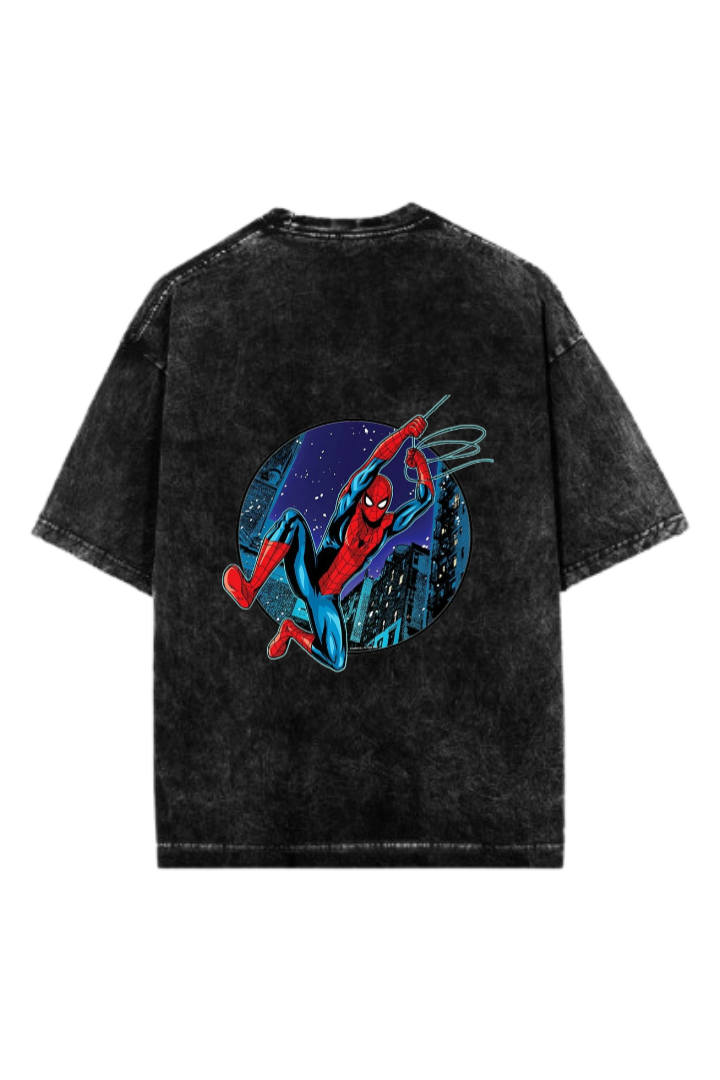 Spiderman t- shirt One Size Washed Back 5