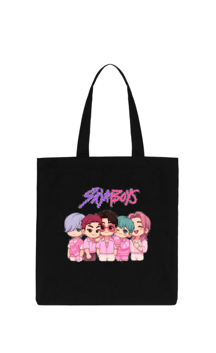 Hunterix kpop tote bag Black 4