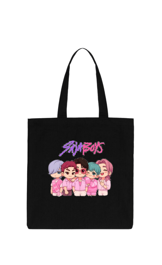 Hunterix kpop tote bag Black 4