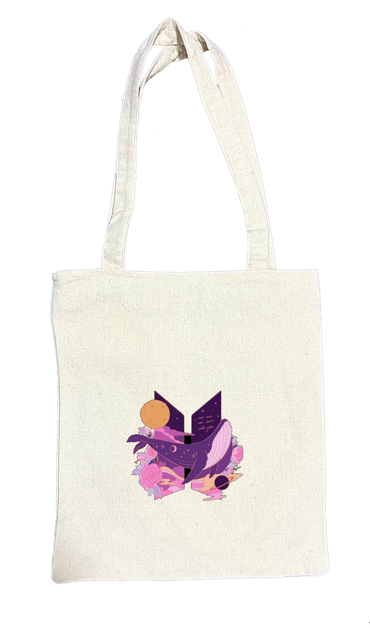 BTS tote bag beige 5