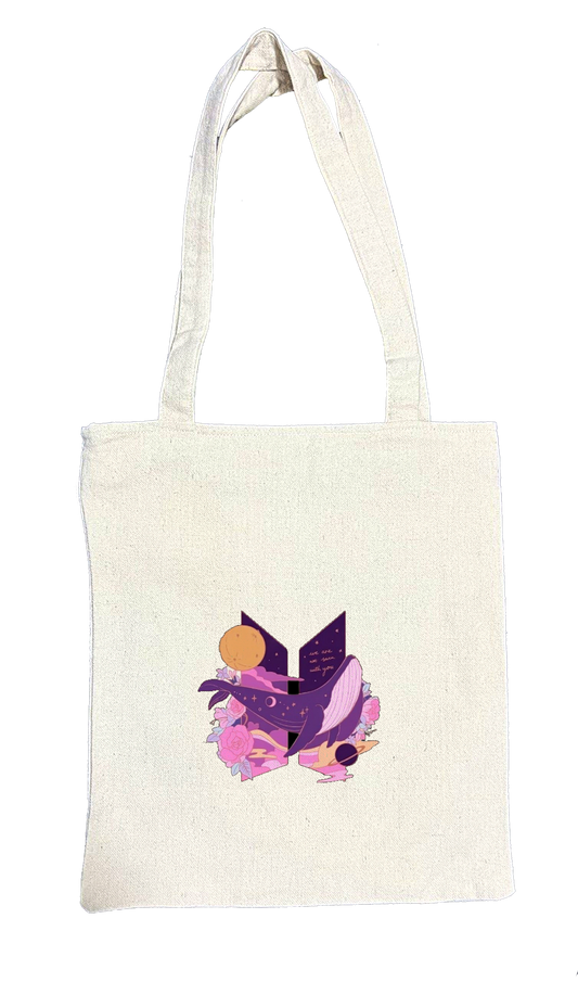BTS tote bag beige 5