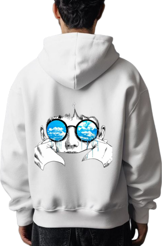 Beyond The Eyes One Size hoodie White Back 5