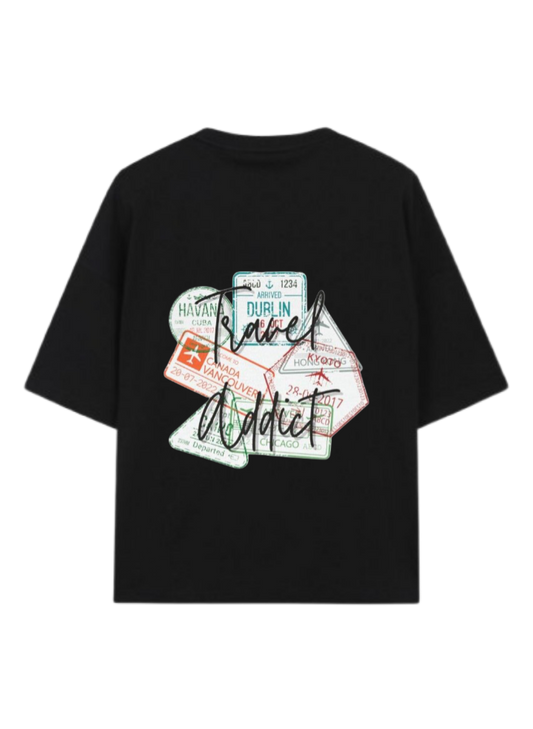 travel travellar t- shirt Black Back 5