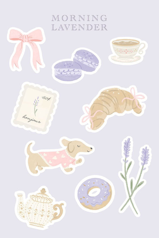 Aesthetic Cute Stickers Pack - Waterproof Vinyl Cartoon Decals for Water Bottles, Laptops, Scrapbooking, Kawaii Stationery Supplies sticker journal sticker