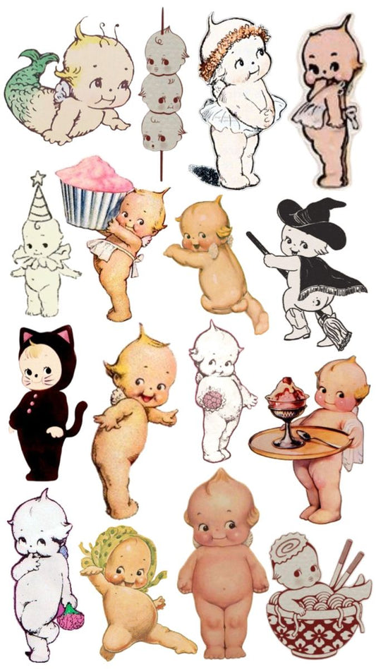 Aesthetic Cute Stickers Pack - Waterproof Vinyl Cartoon Decals for Water Bottles, Laptops, Scrapbooking, Kawaii Stationery Supplies sticker journal sticker