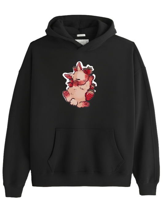 bunny Oversize Hoodie Black 60