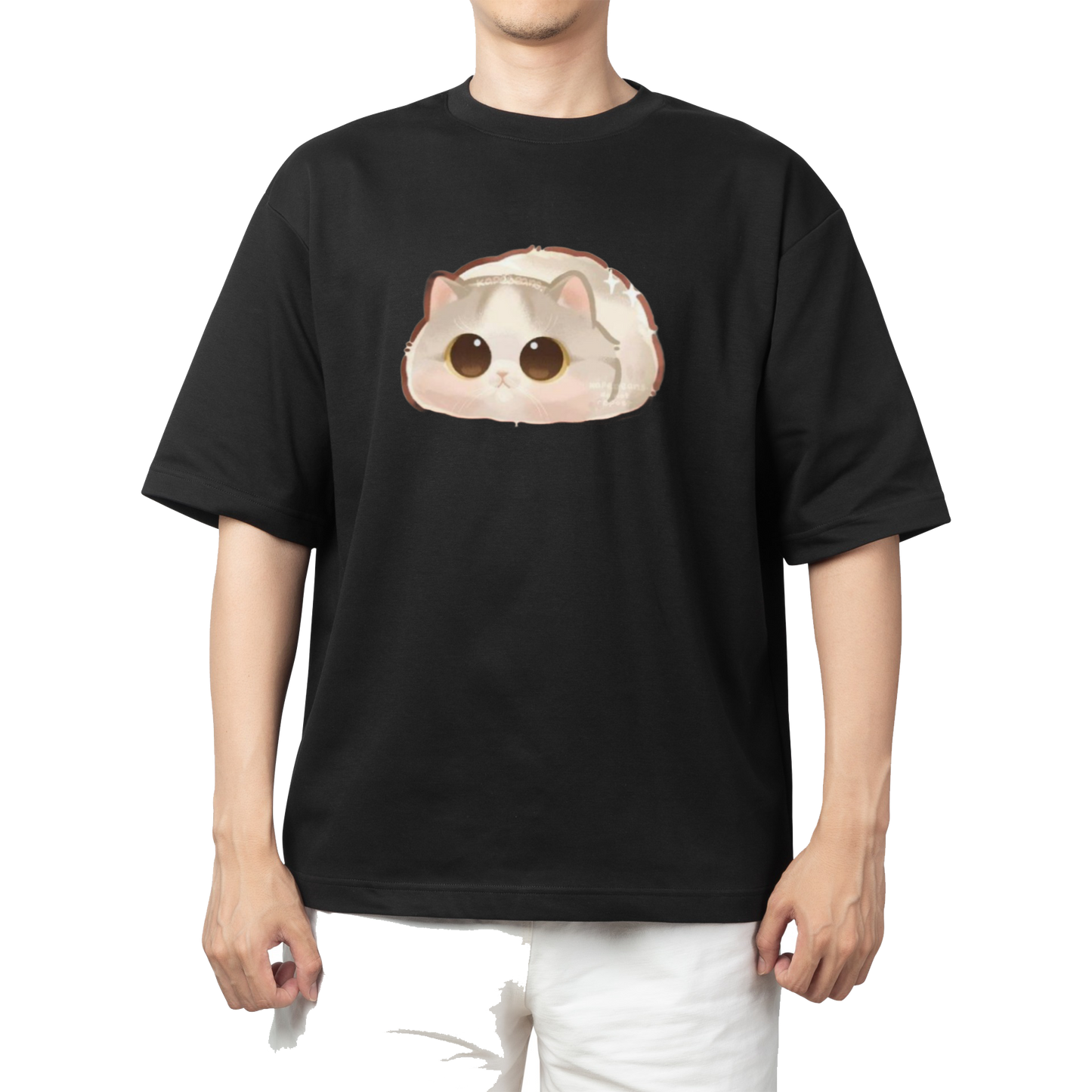 cat One Size t- shirt Black 60