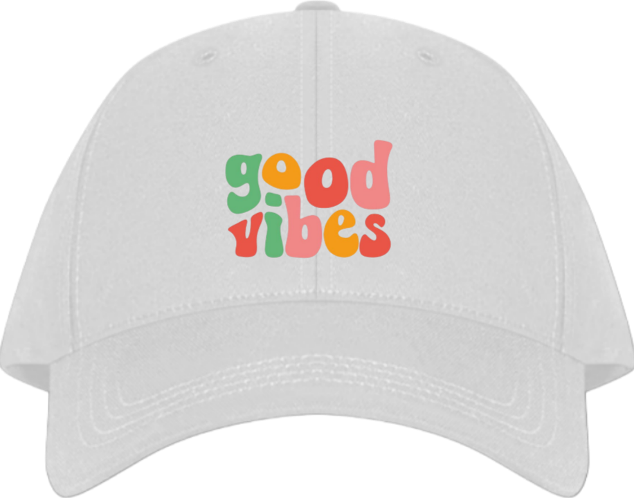 Baseball cap White GOOD vibes 56