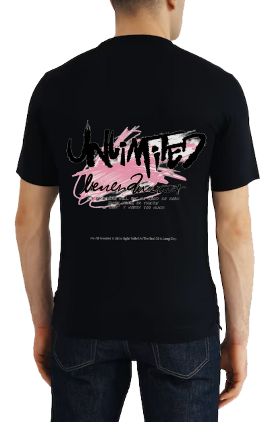 Unlimited t- shirt One Size Black back 60