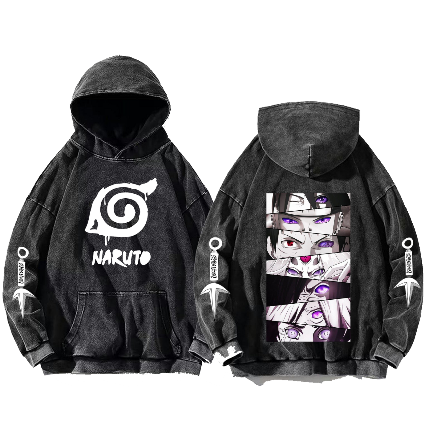 Naruto Shippuden One Size hoodie Washed Back 60