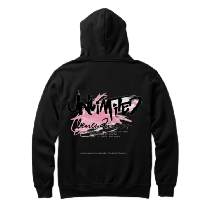 Unlimited One Size hoodie Black Back 60