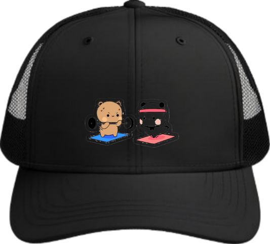 workout gym pilates Baseball cap Black 51