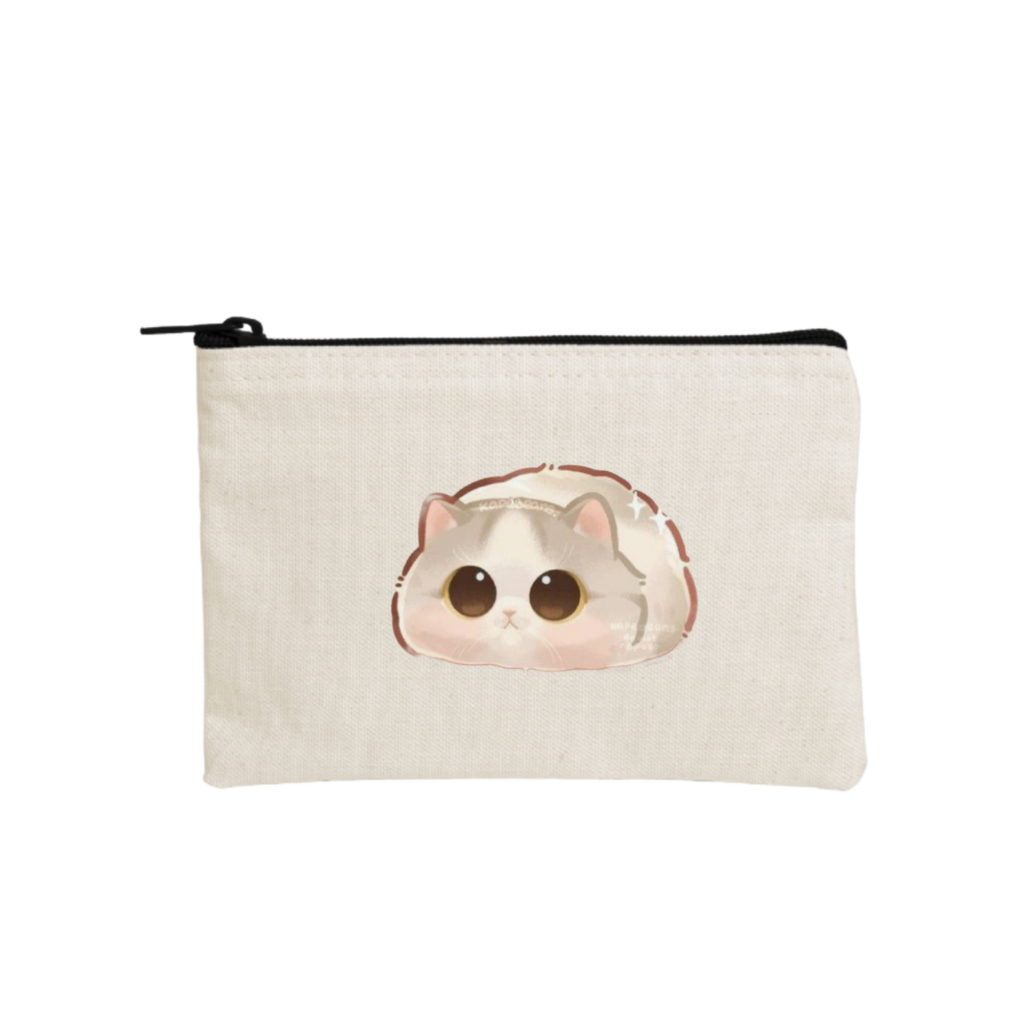 cat wallet pencil case Beige 60