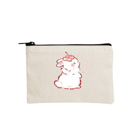 bunny wallet pencil case Beige 50