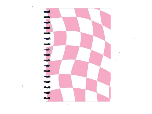 Notebook Pink and white warped 60