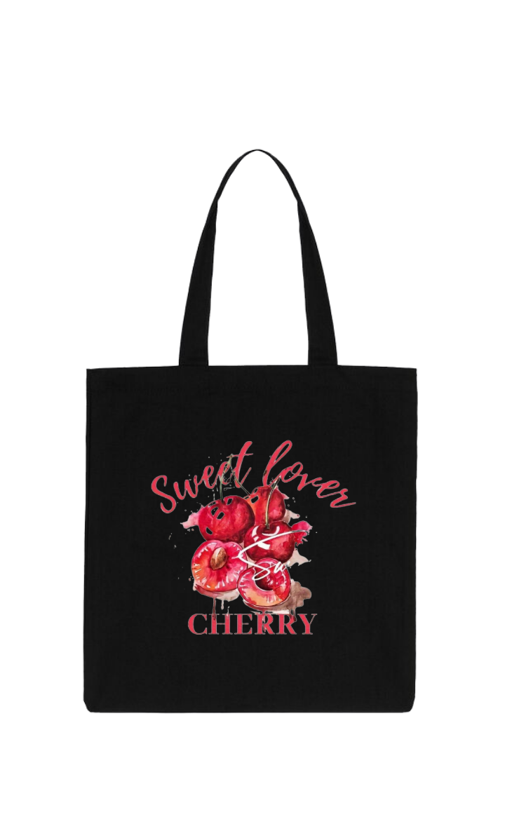 CHERRY tote bag Black 60