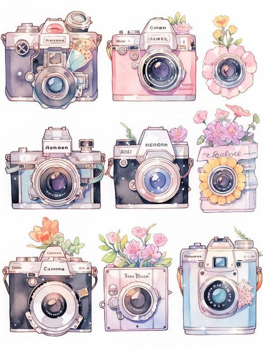 Aesthetic Cute Stickers Pack - Waterproof Vinyl Cartoon Decals for Water Bottles, Laptops, Scrapbooking, Kawaii Stationery Supplies sticker journal sticker