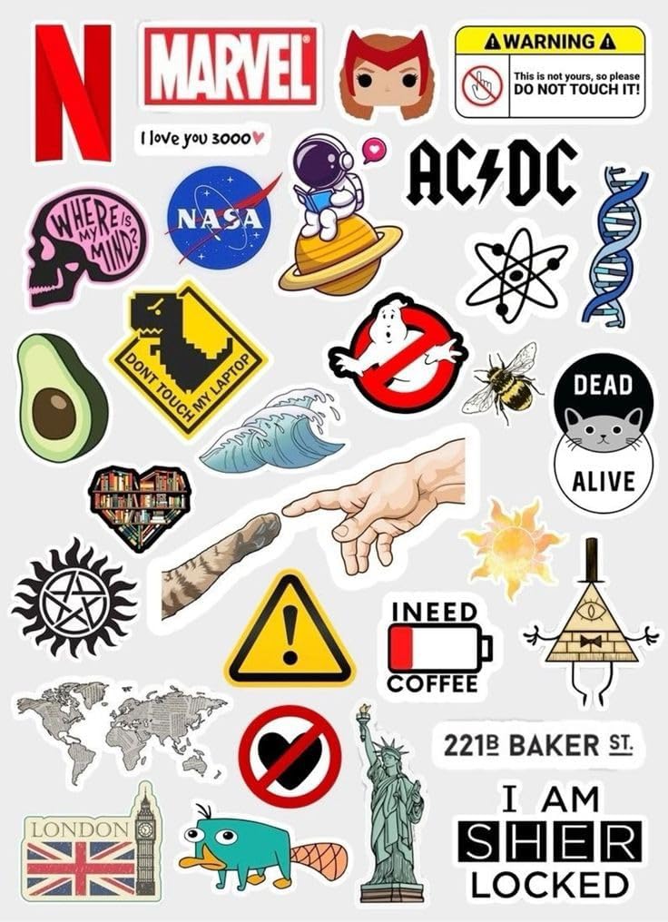 dida laptop stickers