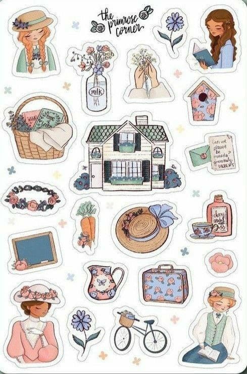 Fantasy laptop stickers