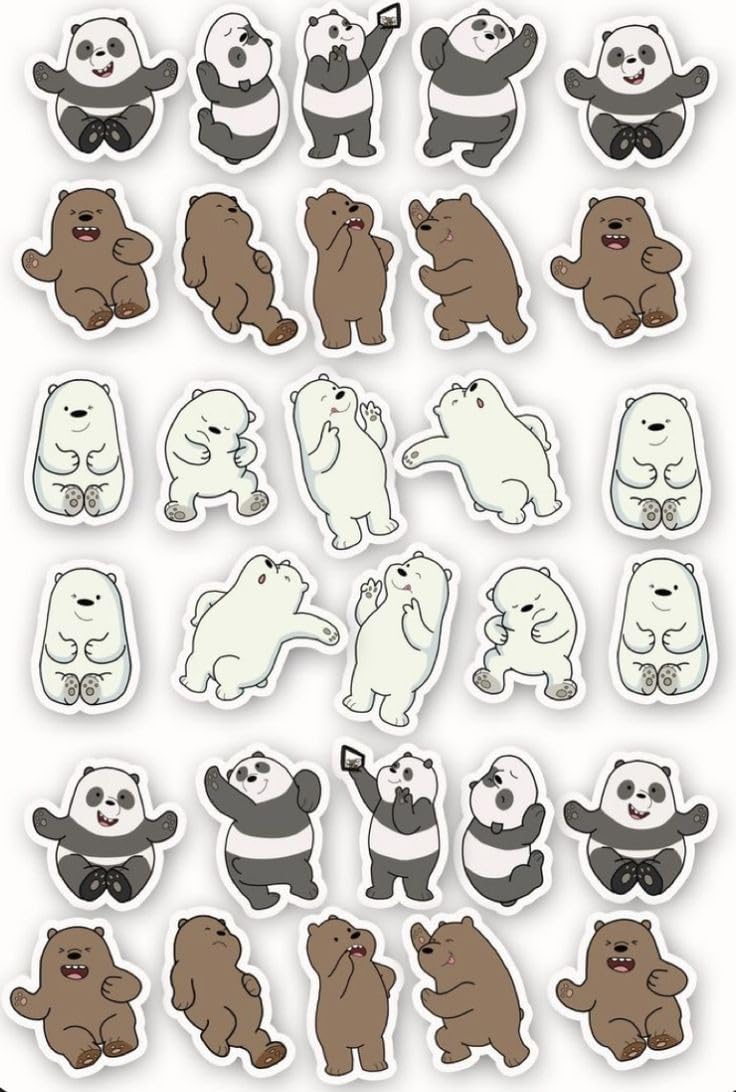 Panda laptop stickers