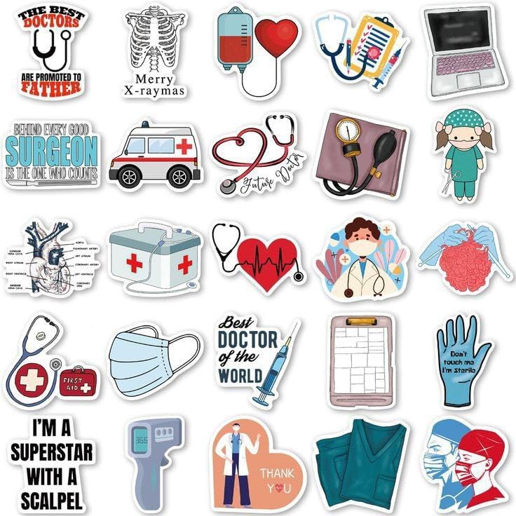 Nursing Doctor Laptop Stickers