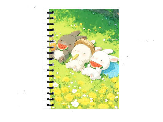Cute rabbits Notebook A5 6
