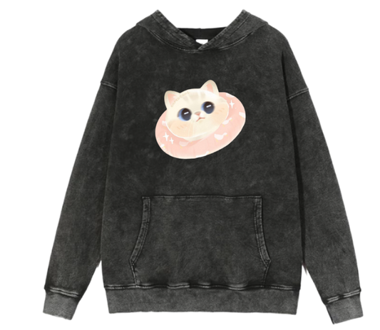 cat Oversize Hoodie Washed 61