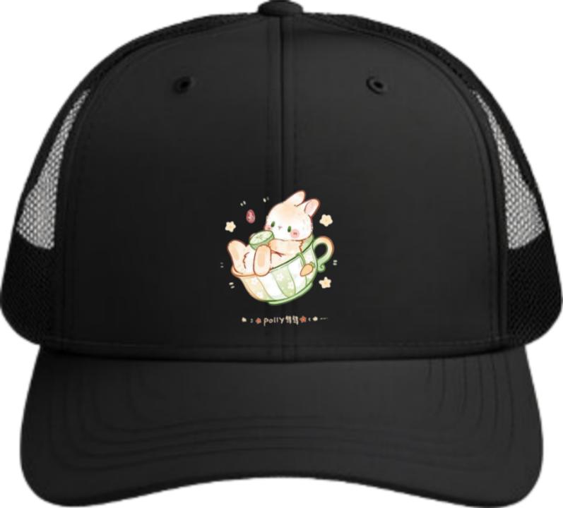 bunny Baseball cap Black 61