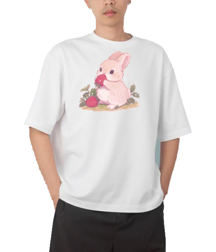 bunny One Size t- shirt White 61