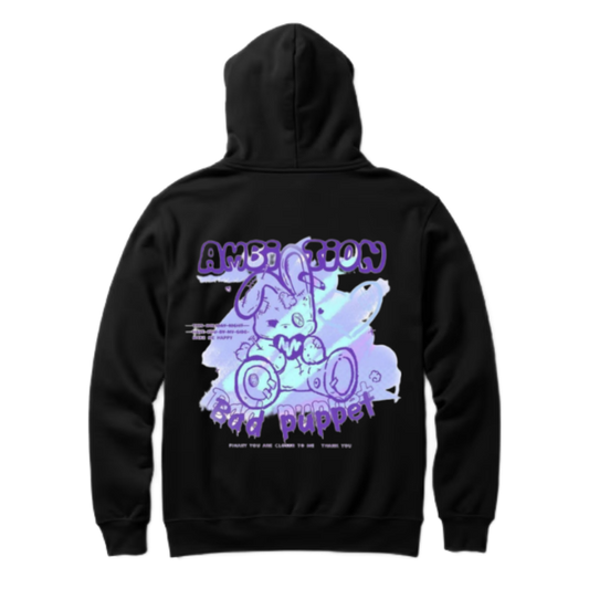 AMBITION One Size hoodie Black Back 61