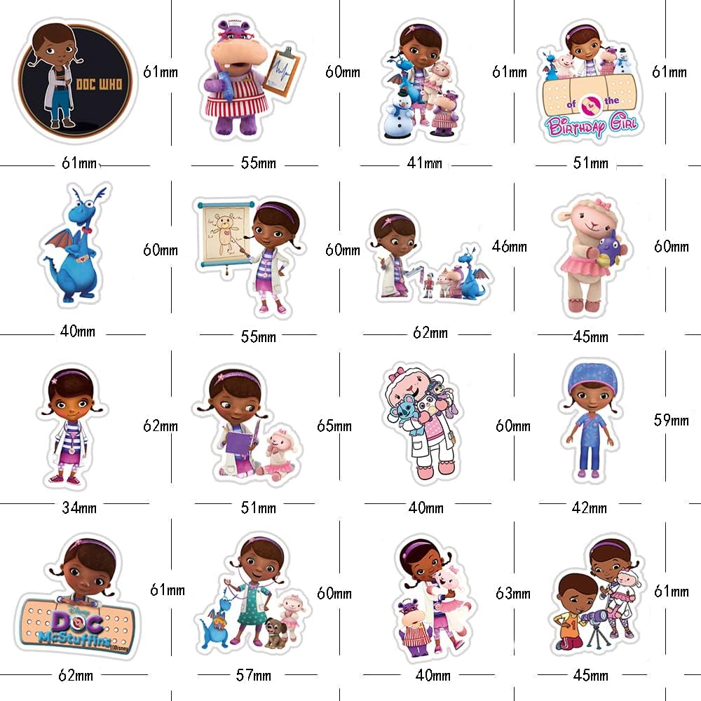 50Pcs Cute Cartoon Stickers Pack | Vinyl Waterproof Stickers for Water Bottle,Skateboard,Laptop,Phone,Car Decals Gift for Kids Teens Girls Adults for Party Favors Supplies…