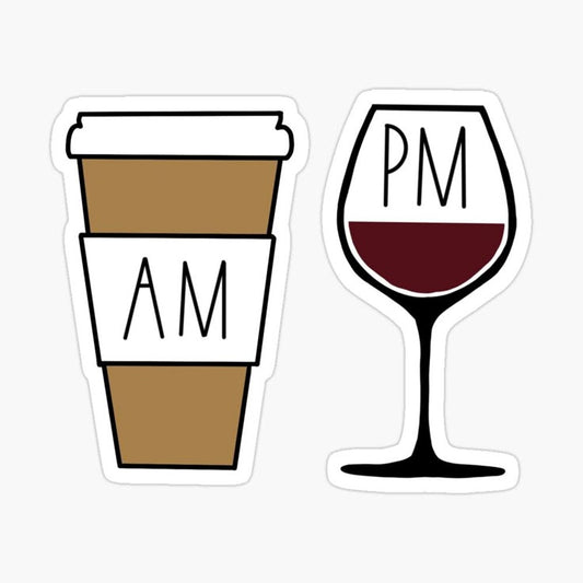 Sticker coffee AM PM  62