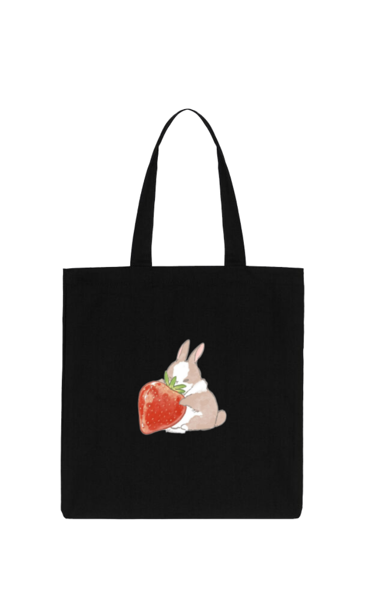 bunny tote bag White 62