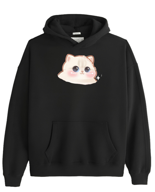 cat Oversize Hoodie Black 62