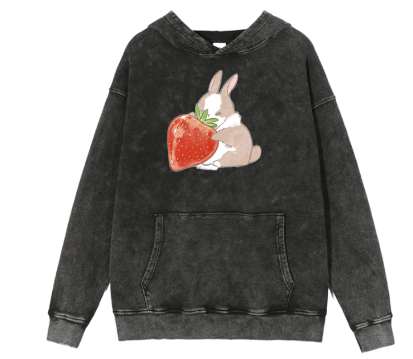 bunny Oversize Hoodie Washed 62