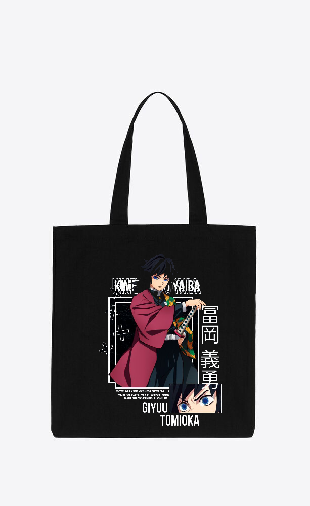 Anime Demon slayer nezuko tanjiro tote bag Black 62