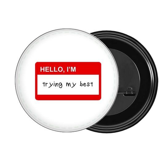 brooch HELLO, I'M trying my best 62